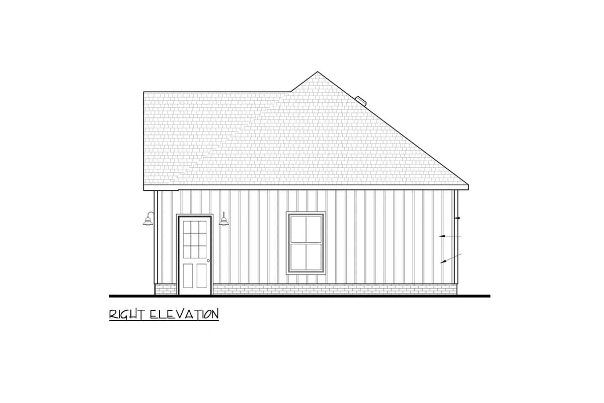 Plan 83686CRW: Modern Farmhouse 2-Car Garage Plan - Image #5 - Farmhouse, New American, Traditional