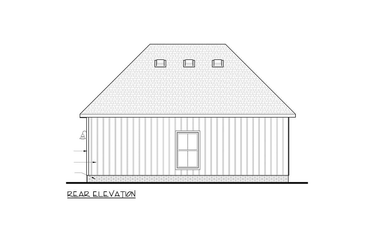 Plan 83686CRW: Modern Farmhouse 2-Car Garage Plan - Image #4 - Farmhouse, New American, Traditional