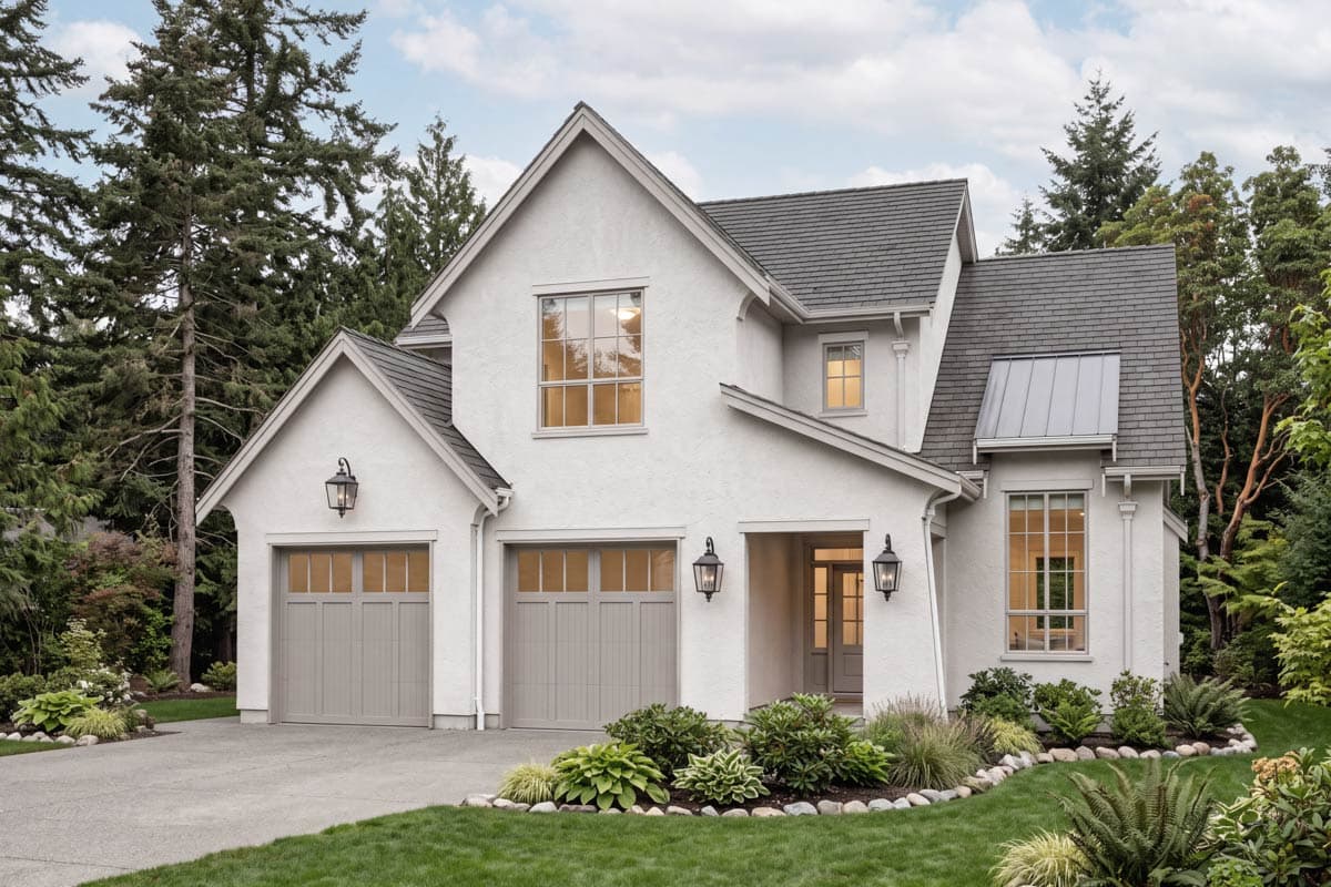 Plan image - 270135AF:Transitional European Style House Plan with Four Bedrooms and Loft