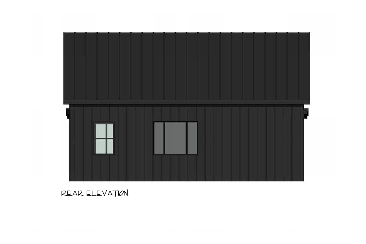 Plan 420205WNT: Charming Country Cabin House Plan with Flexible Two Bedroom Layout - Image #4 - Cabin, Country