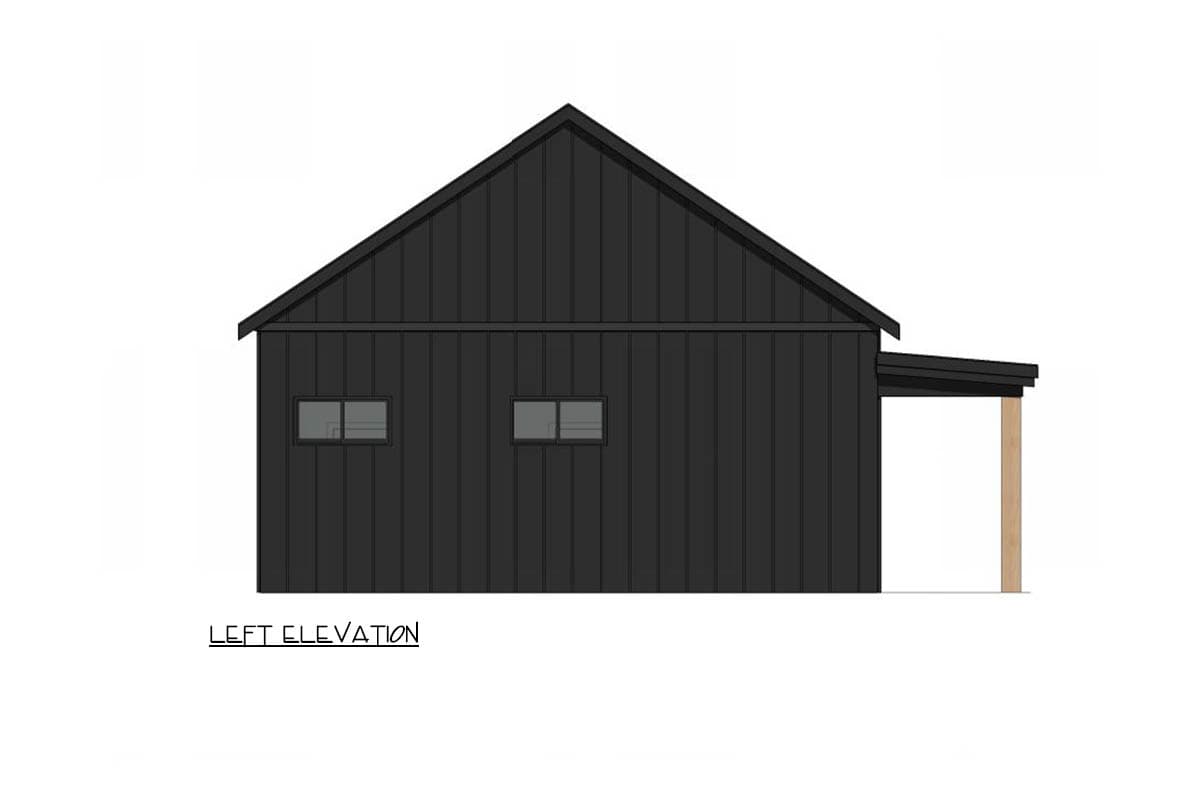 Plan 420205WNT: Charming Country Cabin House Plan with Flexible Two Bedroom Layout - Image #2 - Cabin, Country