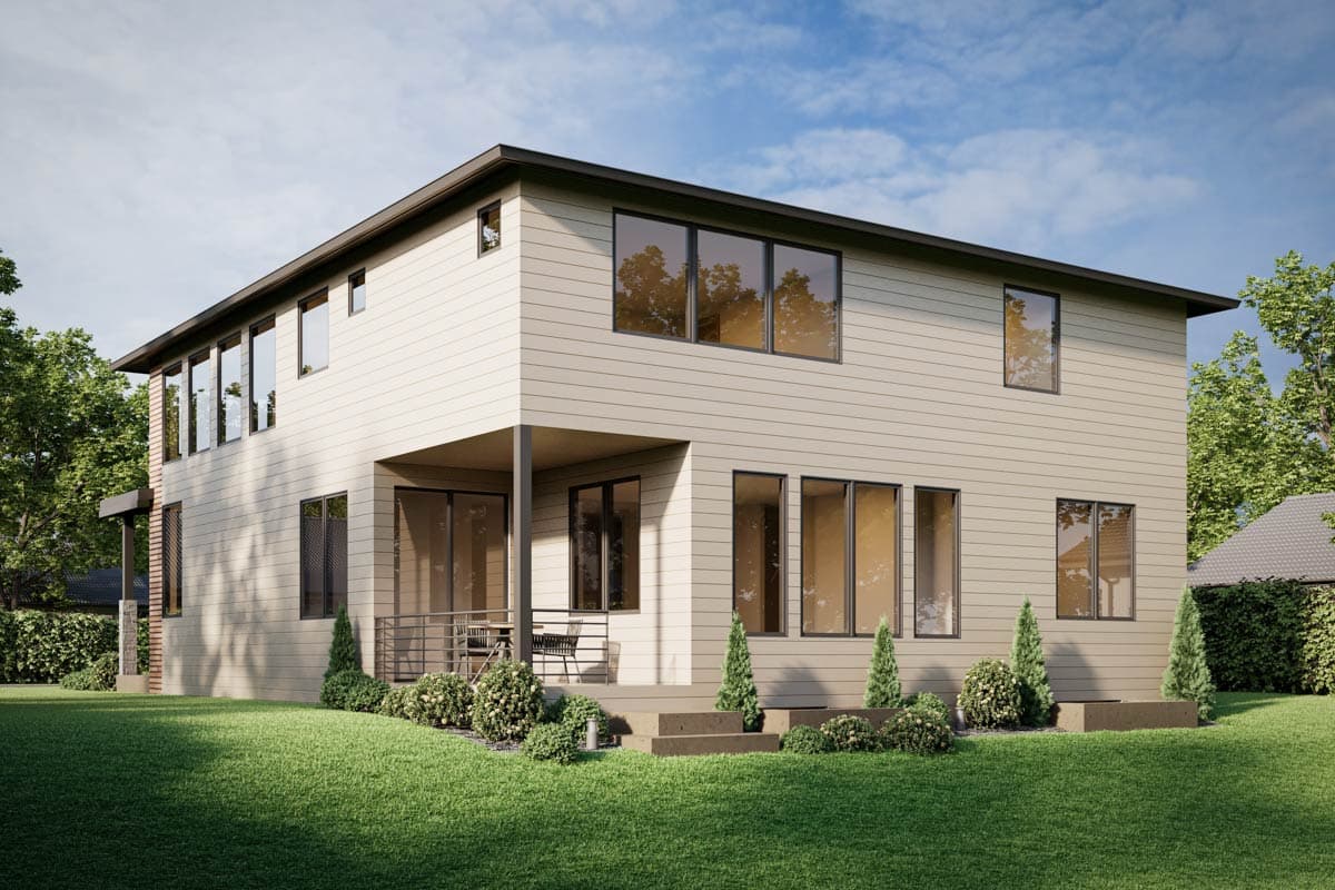 Plan 666318RAF: Contemporary New American House Plan with Seven Bedrooms and Two Car Garage - Image #3 - Contemporary, Craftsman, Modern, New American, Northwest
