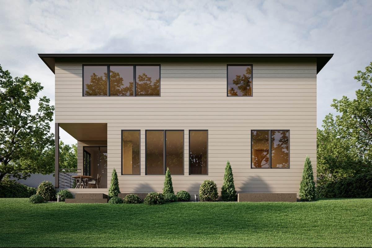 Plan 666318RAF: Contemporary New American House Plan with Seven Bedrooms and Two Car Garage - Image #4 - Contemporary, Craftsman, Modern, New American, Northwest