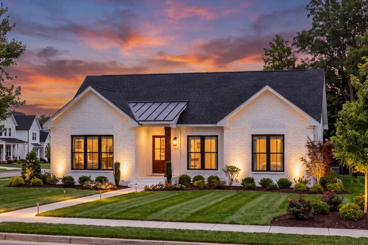 Plan 52058HZ: Charming Modern Farmhouse House Plan with Three Bedrooms and Open Layout - Image #2 - Country, Farmhouse, Modern Farmhouse, Traditional