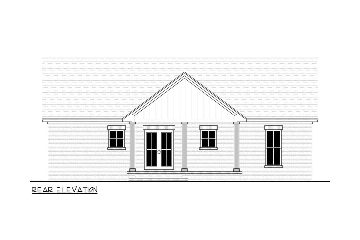 Plan 52058HZ: Charming Modern Farmhouse House Plan with Three Bedrooms and Open Layout - Image #13 - Country, Farmhouse, Modern Farmhouse, Traditional