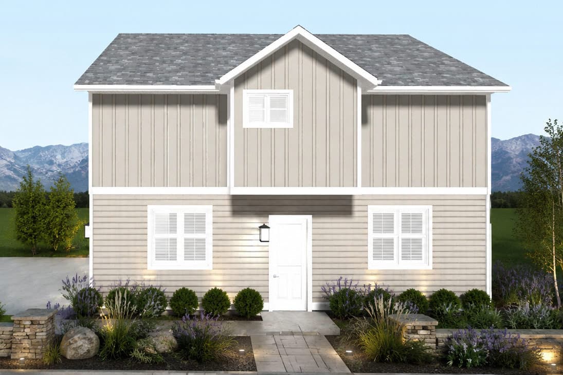 Plan 61768UT: Traditional House Plan with 2 Bedrooms and Garage - Image #3 - Traditional