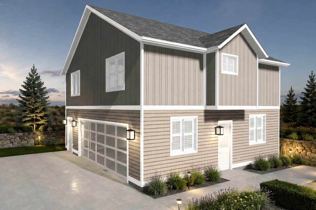 Plan 61768UT: Traditional House Plan with 2 Bedrooms and Garage - Image #4 - Traditional