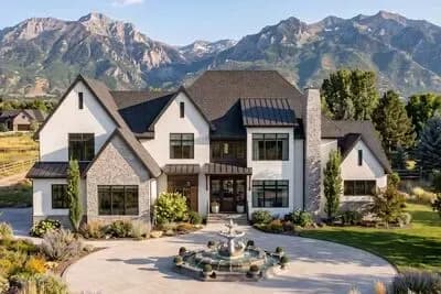  Transitional House Plan with Four Bedrooms and Three Car Garage