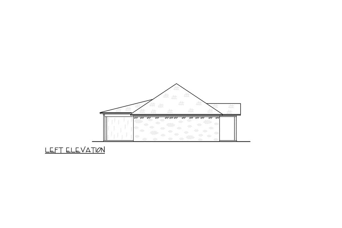 Plan 83973JW: Southern Ranch House Plan with Two Bedrooms and Two-Car Garage - Image #5 - Ranch, Southern, Traditional