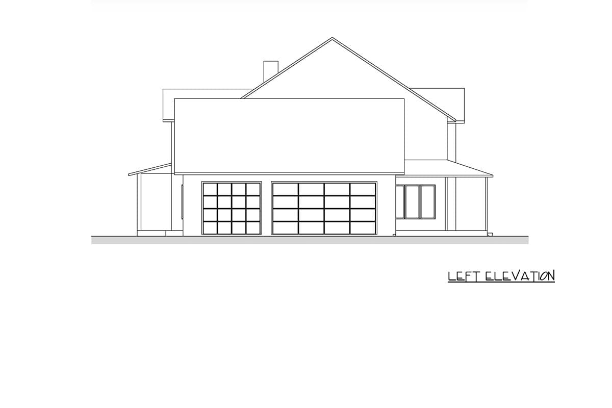 Plan 666322RAF: Contemporary Modern Farmhouse House Plan with 4 Bedrooms and 3-Car Garage - Image #6 - Contemporary, Modern Farmhouse
