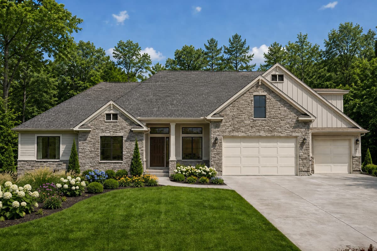 Plan image - 849170PGE:Traditional Five Bedroom House Plan with Three Car Garage