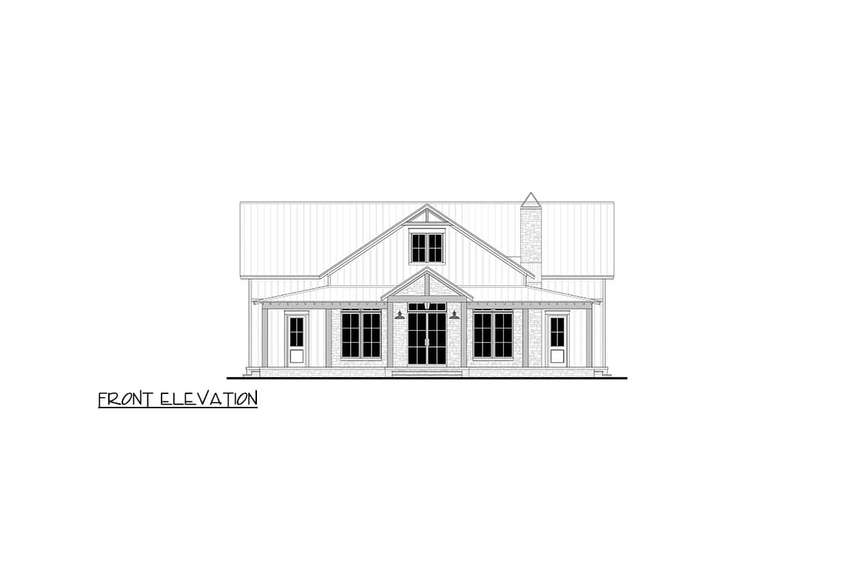 Plan 52059HZ: Charming Barndominium House Plan Featuring Three Bedrooms and Wraparound Porch - Image #6 - Barndominium, Country, Farmhouse, Southern