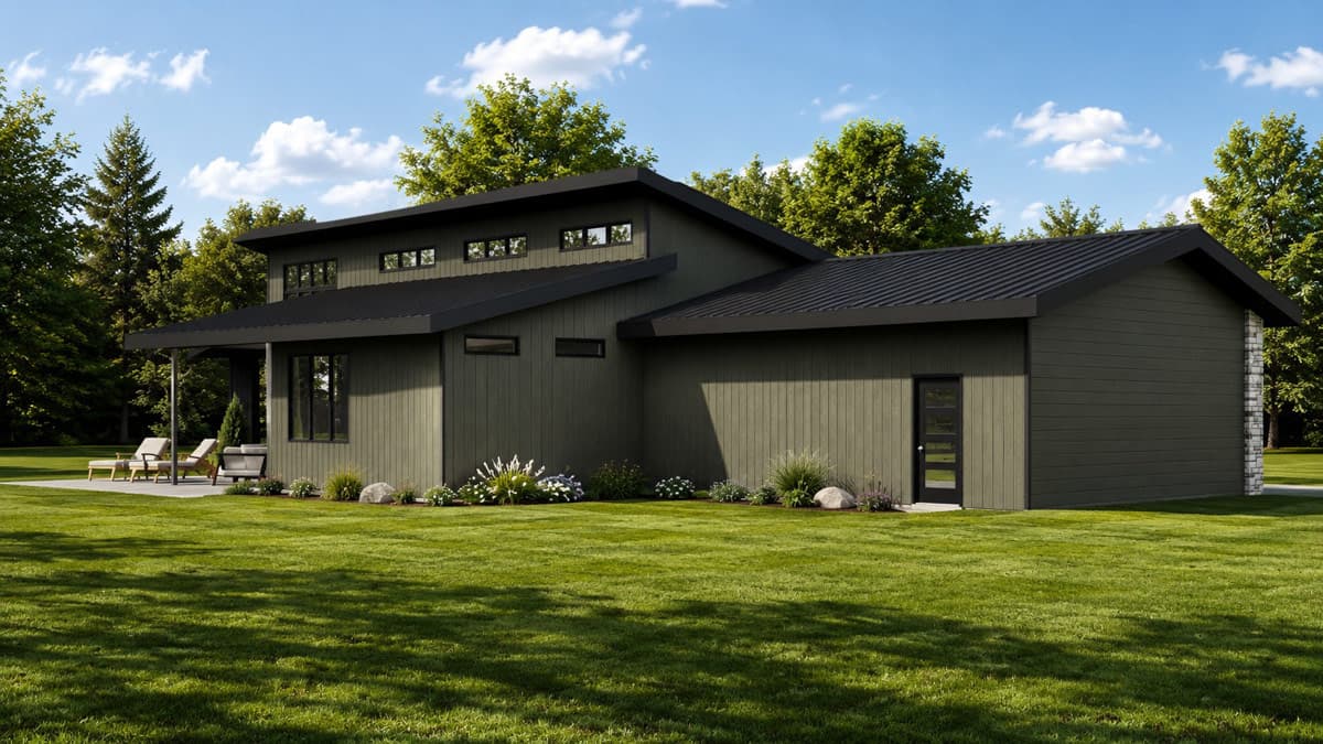 Plan 135470GRA: Contemporary Ranch House Plan with Three Bedrooms and Spacious Garage - Image #4 - Contemporary, Country, Craftsman, Modern, Ranch