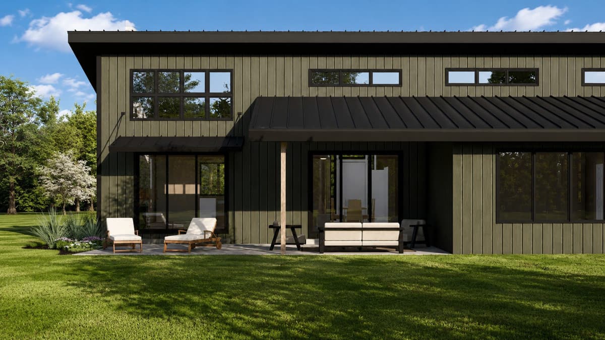 Plan 135470GRA: Contemporary Ranch House Plan with Three Bedrooms and Spacious Garage - Image #7 - Contemporary, Country, Craftsman, Modern, Ranch