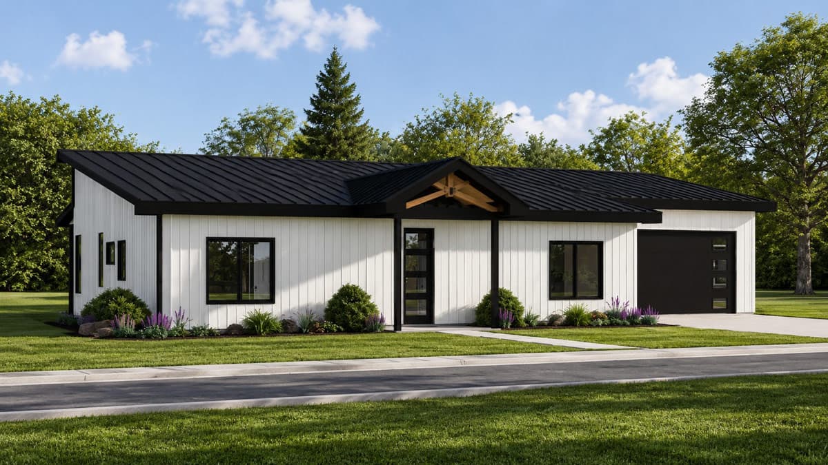 Plan 135471GRA: Modern Ranch House Plan with 3 Bedrooms and 1680 Square Feet - Image #5 - Contemporary, Country, Craftsman, Modern, Ranch