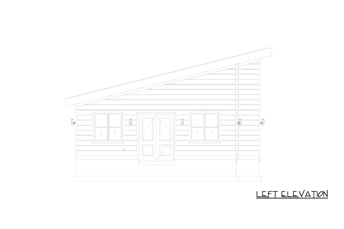 Plan 61769UT: Contemporary Four Car Detached Garage House Plan with Spacious Workshop - Image #11 - Contemporary, Modern