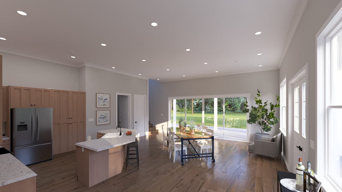 Plan 61770UT: Contemporary Modern Plan with 3 Bedrooms and Expansive Garage Space - Image #13 - Carriage, Contemporary, Modern