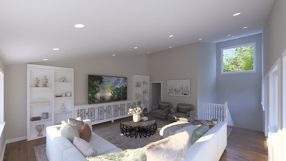 Plan 61770UT: Contemporary Modern Plan with 3 Bedrooms and Expansive Garage Space - Image #15 - Carriage, Contemporary, Modern