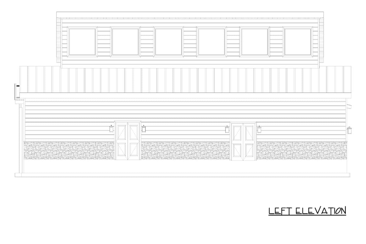 Plan 61770UT: Contemporary Modern Plan with 3 Bedrooms and Expansive Garage Space - Image #17 - Carriage, Contemporary, Modern