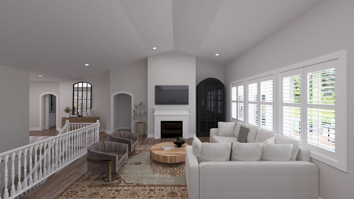 Plan 61771UT: Craftsman Style House Plan with Two Bedrooms and Three Car Garage - Image #12 - Craftsman, Traditional