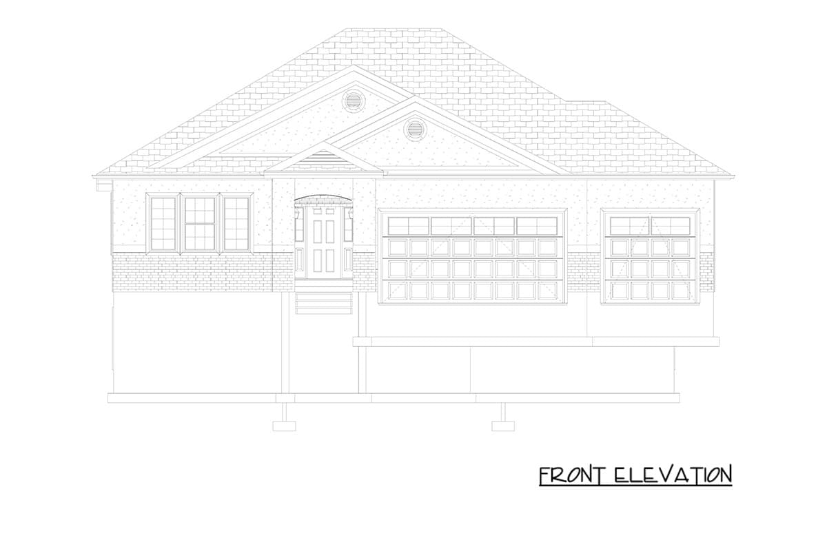 Plan 61771UT: Craftsman Style House Plan with Two Bedrooms and Three Car Garage - Image #23 - Craftsman, Traditional