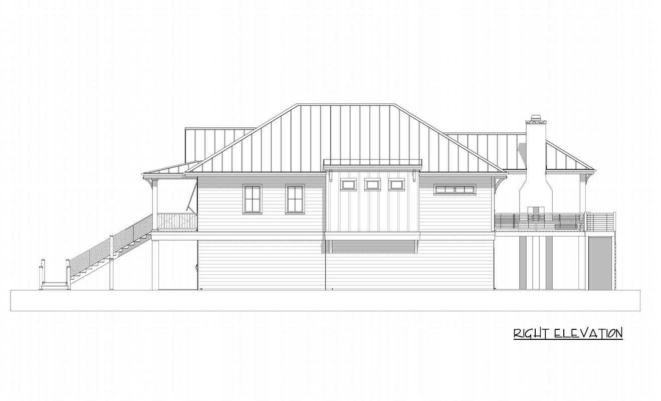 Plan 765063TWN: Coastal Cottage House Plan with Three Bedrooms and Drive Under Garage - Image #11 - Beach, Coastal, Cottage, Low Country, Southern, Vacation