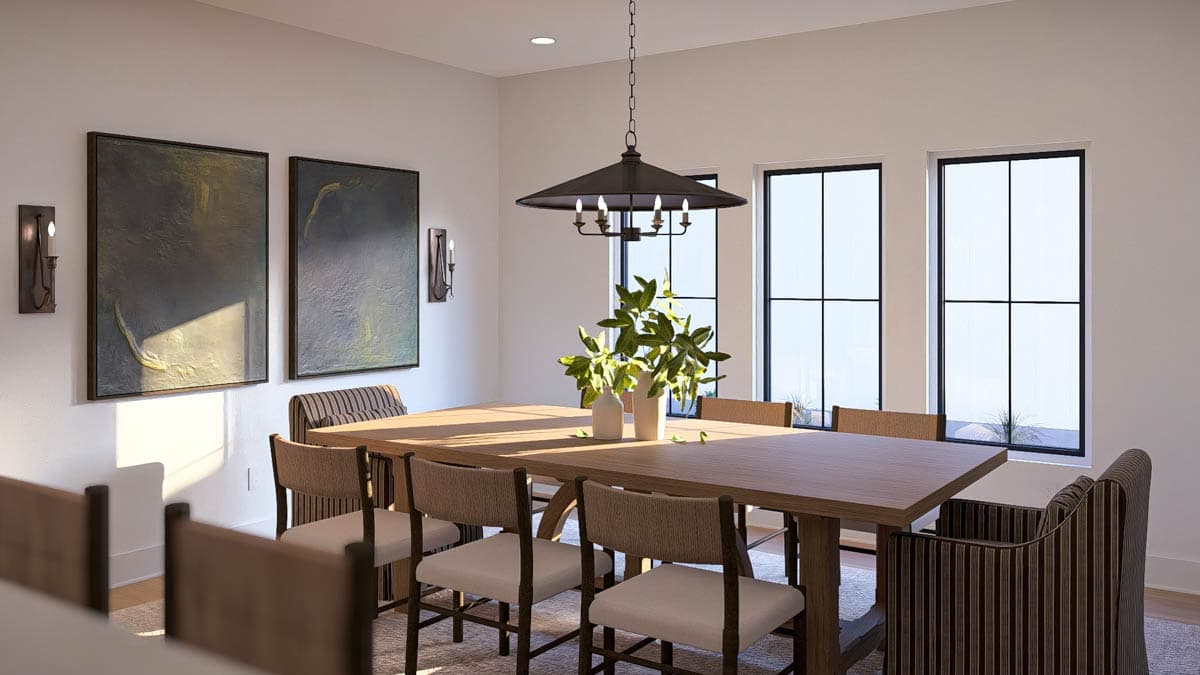 Plan 623671DJ: Modern Farmhouse House Plan with Three Bedrooms and Rear Entry Garage - Image #14 - Farmhouse, Modern, New American