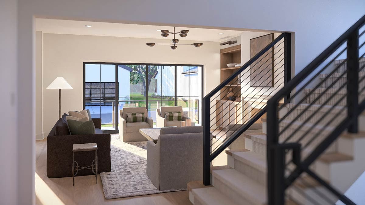 Plan 623671DJ: Modern Farmhouse House Plan with Three Bedrooms and Rear Entry Garage - Image #19 - Farmhouse, Modern, New American