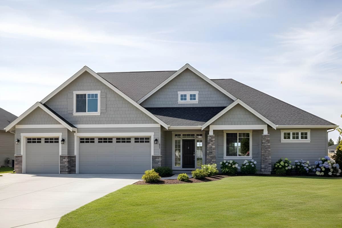 Plan image - 267125SPK:Expansive Craftsman House Plan with Basement and Three-Car Garage