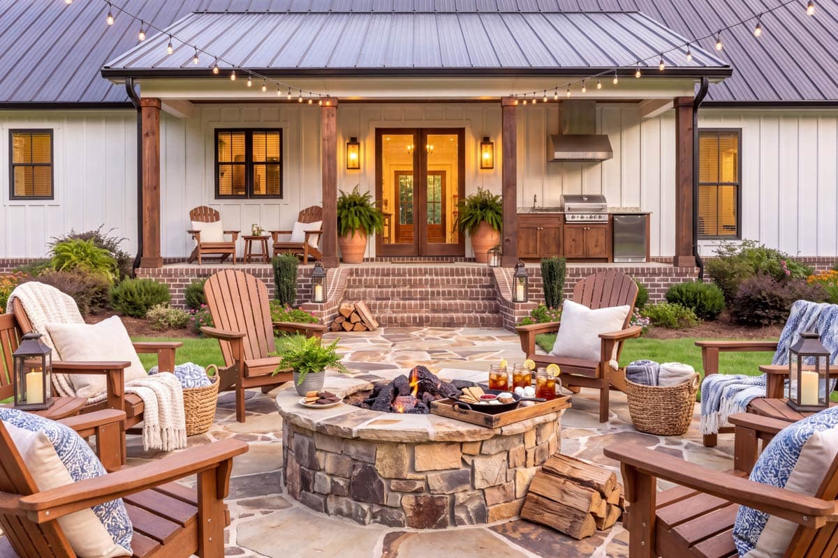 Plan 52060HZ: Barndominium Farmhouse House Plan Featuring Three Bedrooms and Covered Porches - Image #11 - Barndominium, Country, Farmhouse, Traditional
