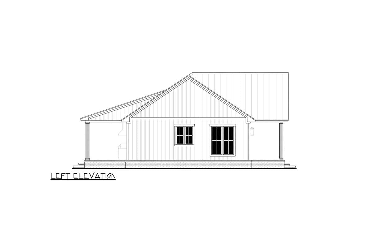 Plan 52060HZ: Barndominium Farmhouse House Plan Featuring Three Bedrooms and Covered Porches - Image #13 - Barndominium, Country, Farmhouse, Traditional