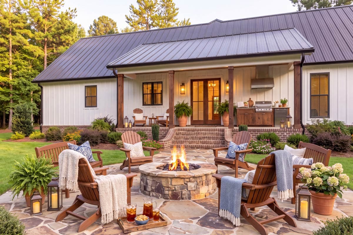 Plan 52060HZ: Barndominium Farmhouse House Plan Featuring Three Bedrooms and Covered Porches - Image #10 - Barndominium, Country, Farmhouse, Traditional