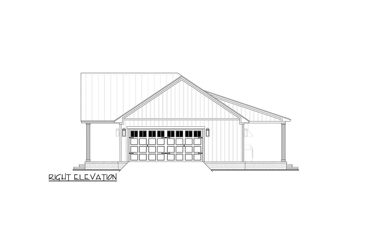 Plan 52060HZ: Barndominium Farmhouse House Plan Featuring Three Bedrooms and Covered Porches - Image #15 - Barndominium, Country, Farmhouse, Traditional