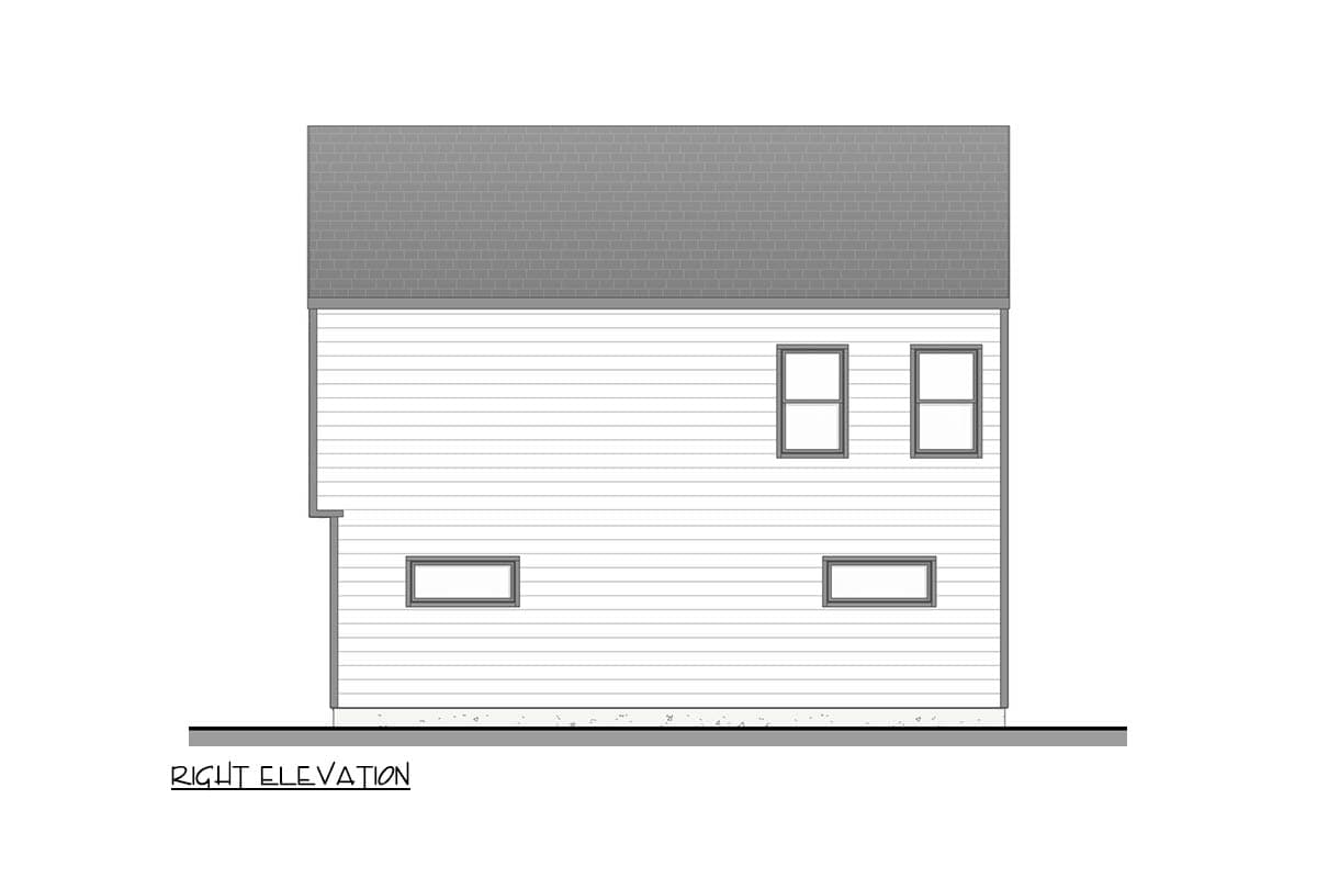 Plan 100377GHR: Contemporary Modern Farmhouse Duplex House Plan with Two Unique Units - Image #4 - Contemporary, Modern, Modern Farmhouse