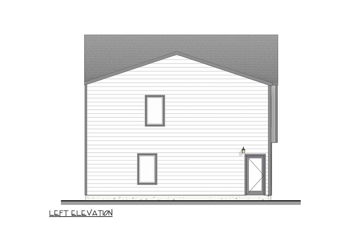 Plan 100377GHR: Contemporary Modern Farmhouse Duplex House Plan with Two Unique Units - Image #2 - Contemporary, Modern, Modern Farmhouse