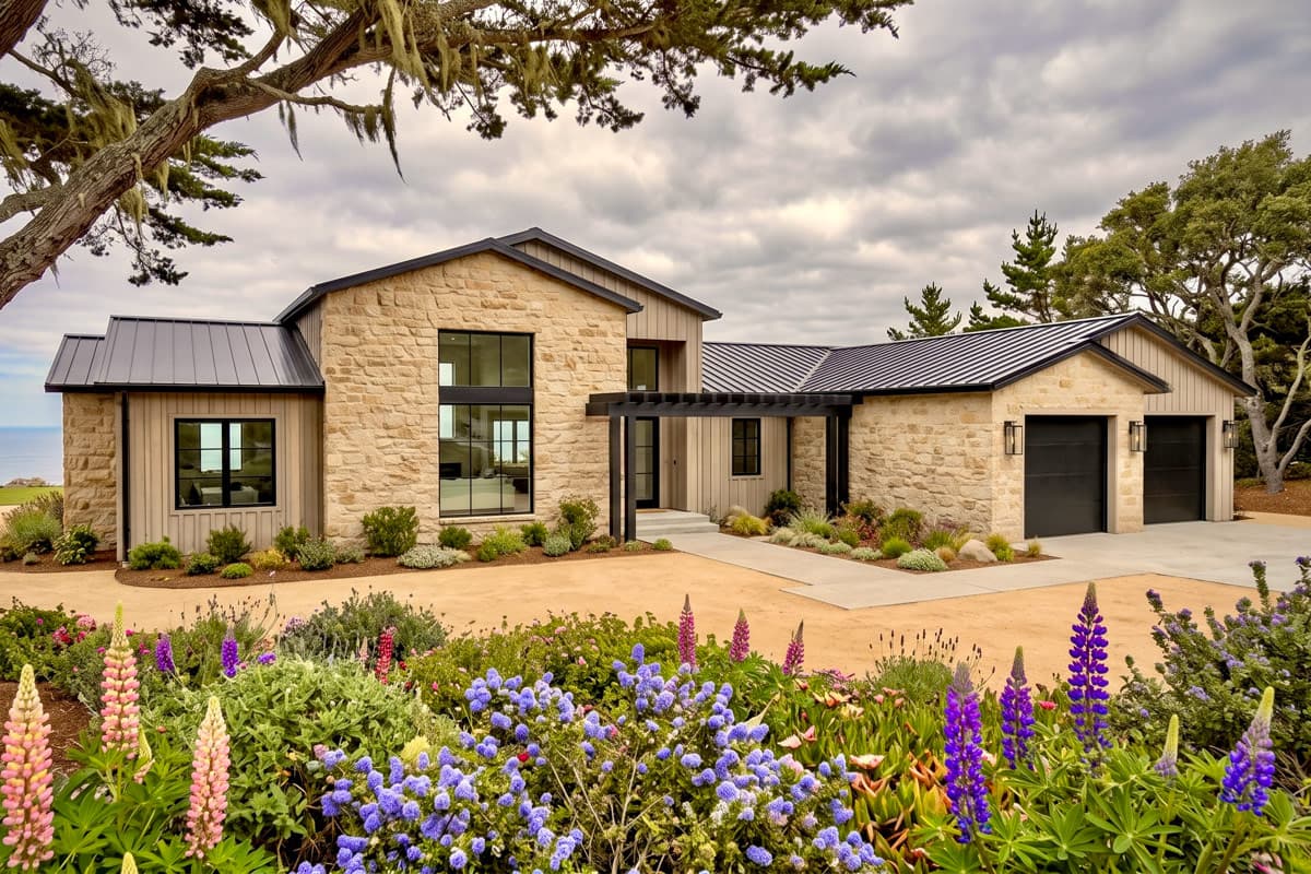 Plan image - 820022WSF:Hill Country House Plan with Four Bedrooms and Cathedral Ceilings