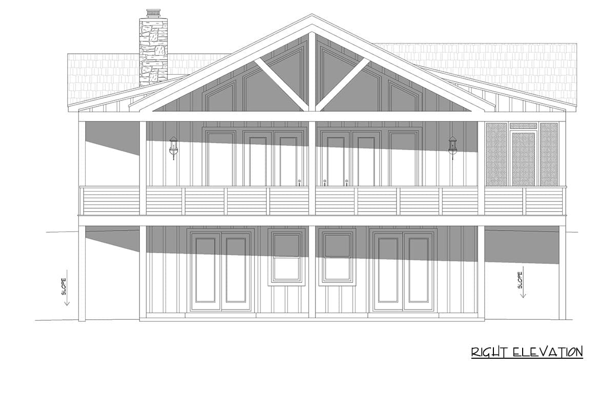 Plan 680700VR: Modern Mountain Farmhouse House Plan with Three Bedrooms and Wraparound Porch - Image #4 - Modern Farmhouse, Mountain, Rustic
