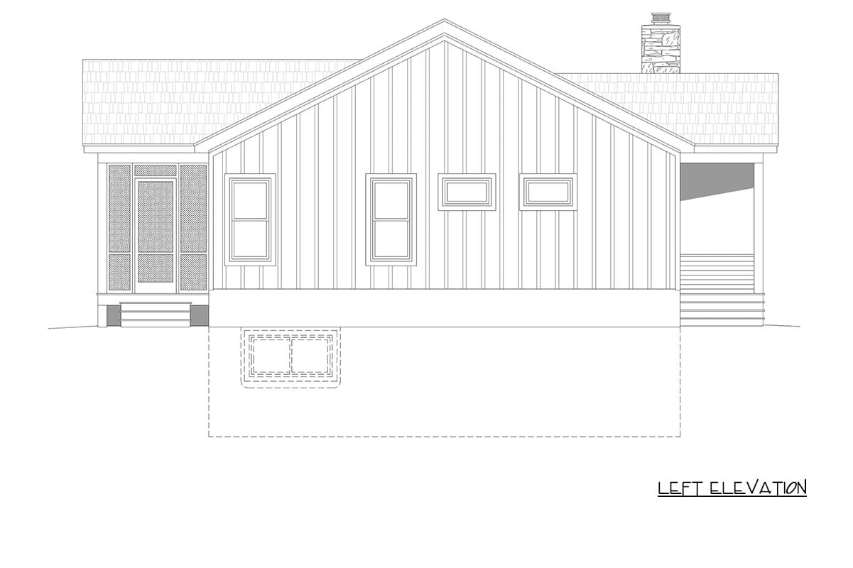 Plan 680700VR: Modern Mountain Farmhouse House Plan with Three Bedrooms and Wraparound Porch - Image #3 - Modern Farmhouse, Mountain, Rustic