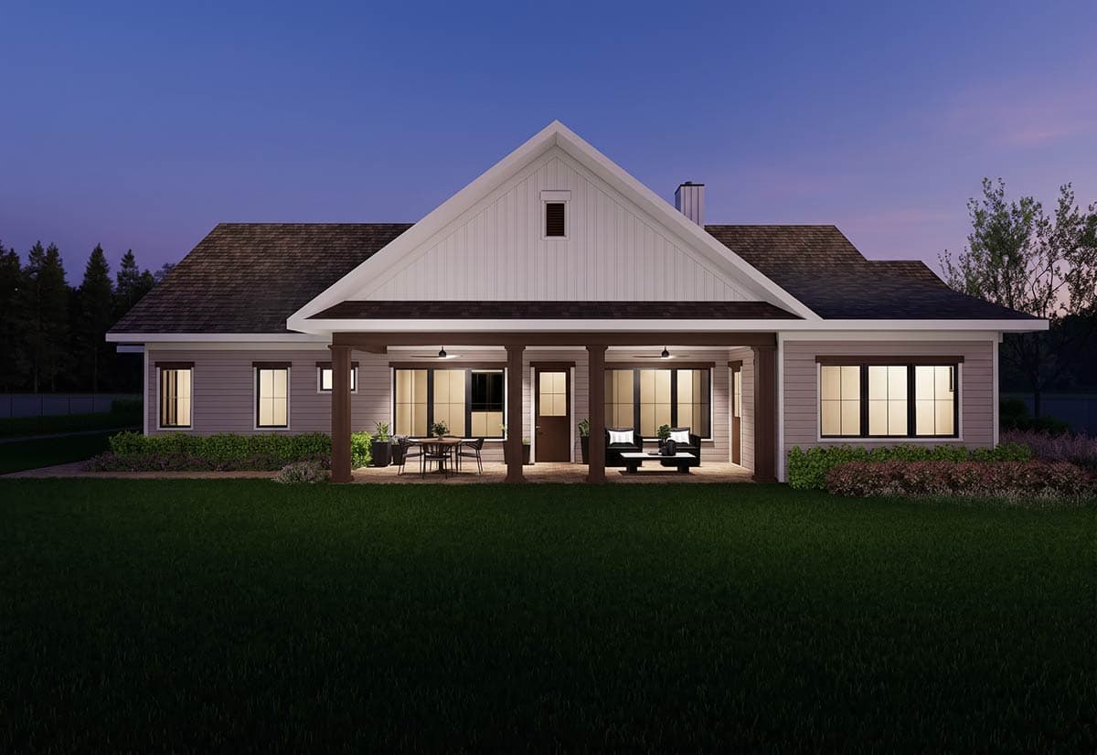 Plan 871900JEN: Country Farmhouse House Plan with Three Bedrooms and Expansive Porches - Image #10 - Cottage, Country, Farmhouse, Ranch