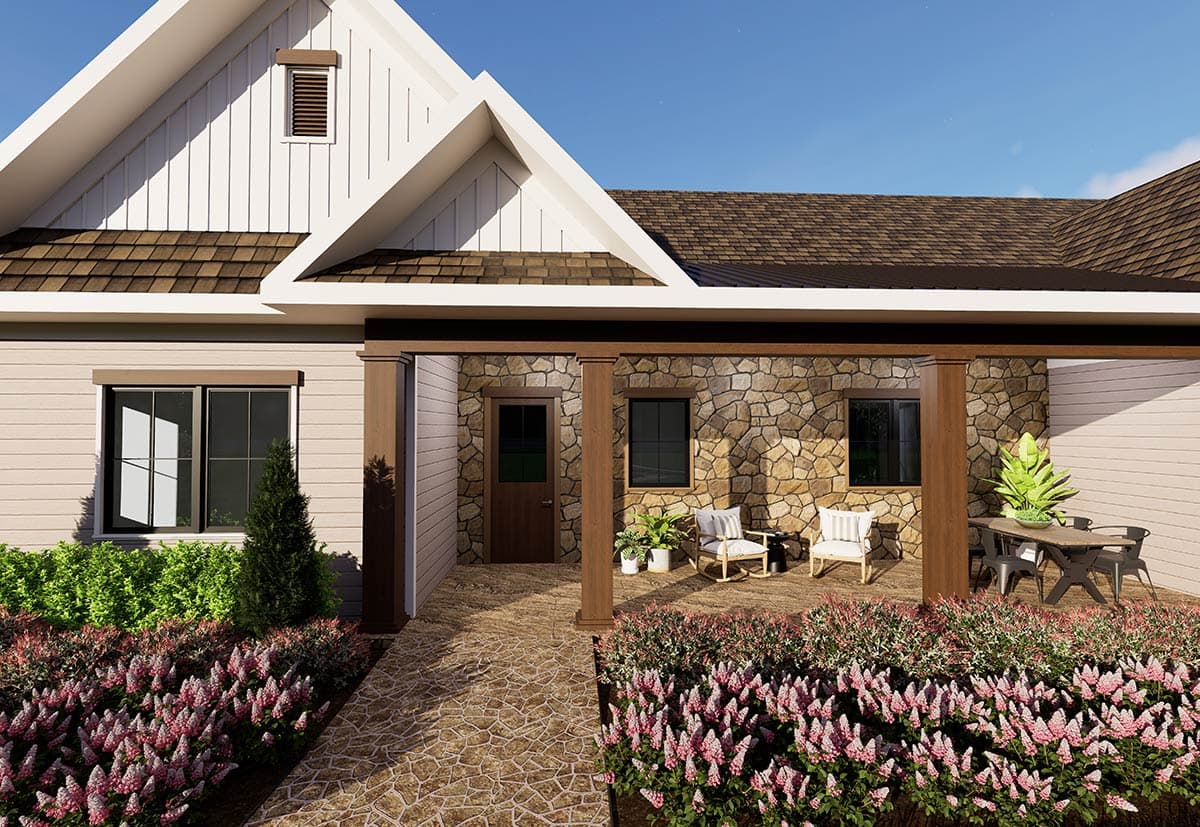 Plan 871900JEN: Country Farmhouse House Plan with Three Bedrooms and Expansive Porches - Image #8 - Cottage, Country, Farmhouse, Ranch