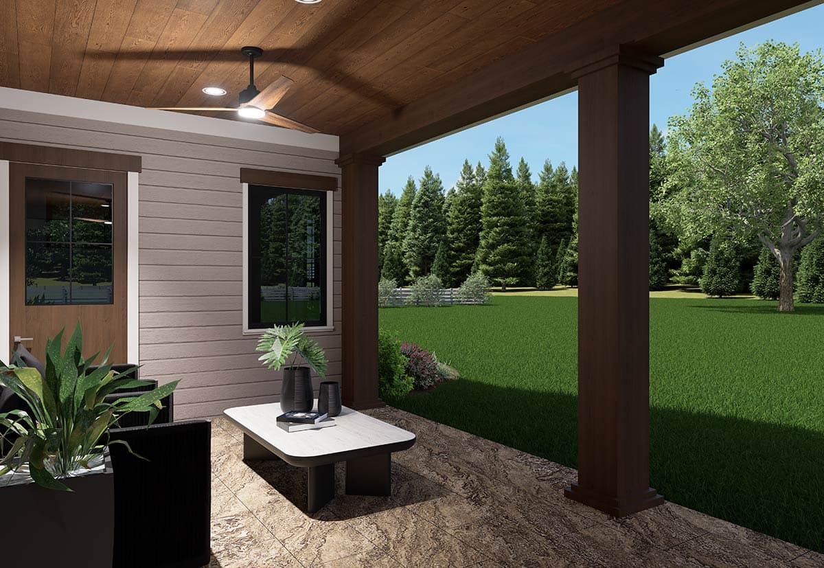 Plan 871900JEN: Country Farmhouse House Plan with Three Bedrooms and Expansive Porches - Image #11 - Cottage, Country, Farmhouse, Ranch