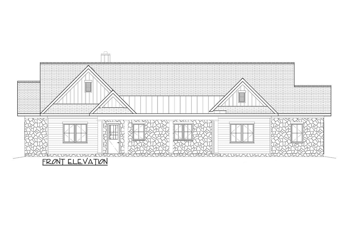 Plan 871900JEN: Country Farmhouse House Plan with Three Bedrooms and Expansive Porches - Image #13 - Cottage, Country, Farmhouse, Ranch
