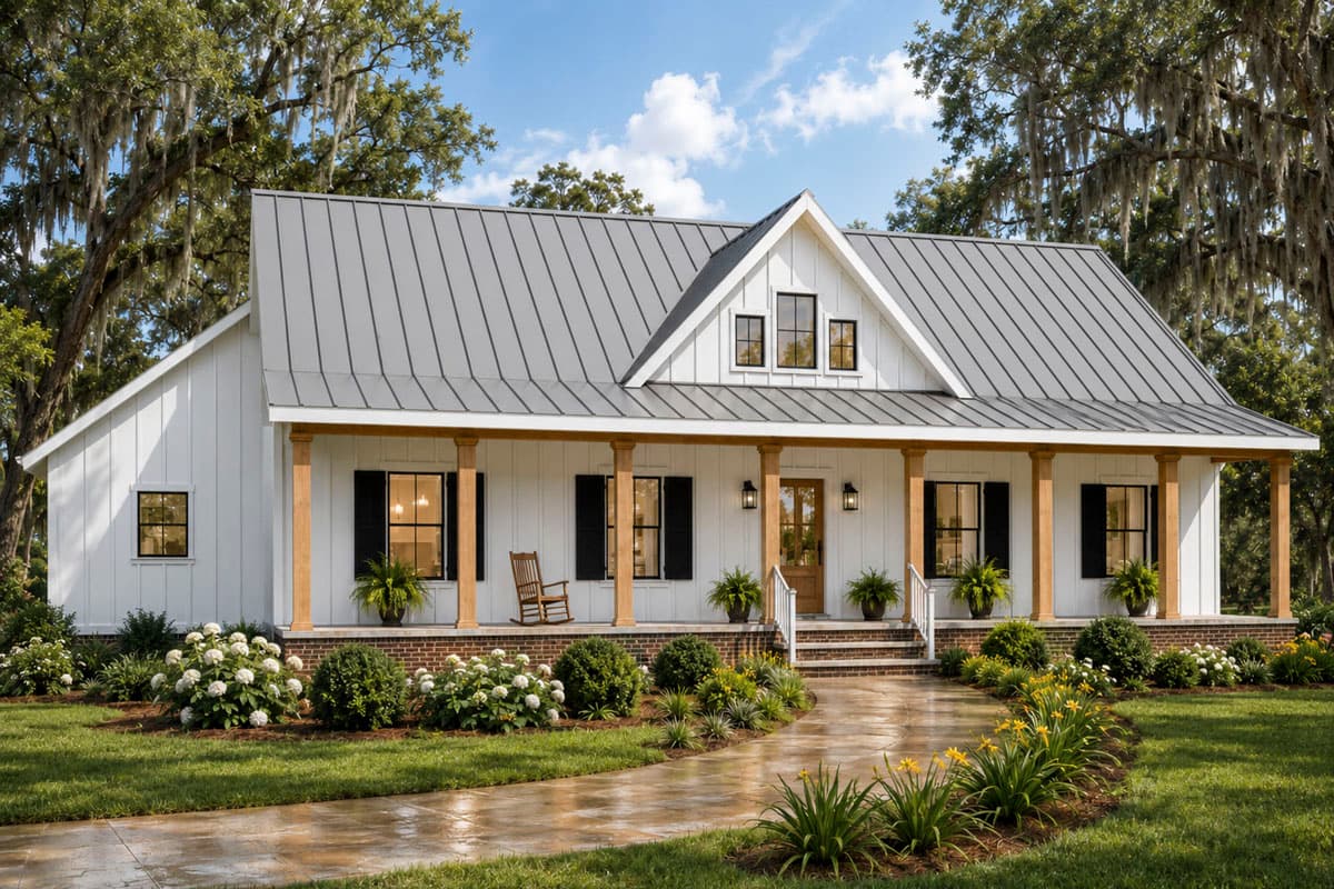 Plan image - 25089DH:Modern Farmhouse House Plan with 4 Bedrooms and 2-Car Garage