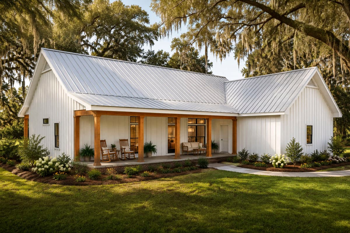 Plan 25089DH: Modern Farmhouse House Plan with 4 Bedrooms and 2-Car Garage - Image #3 - Country, Modern Farmhouse, New American