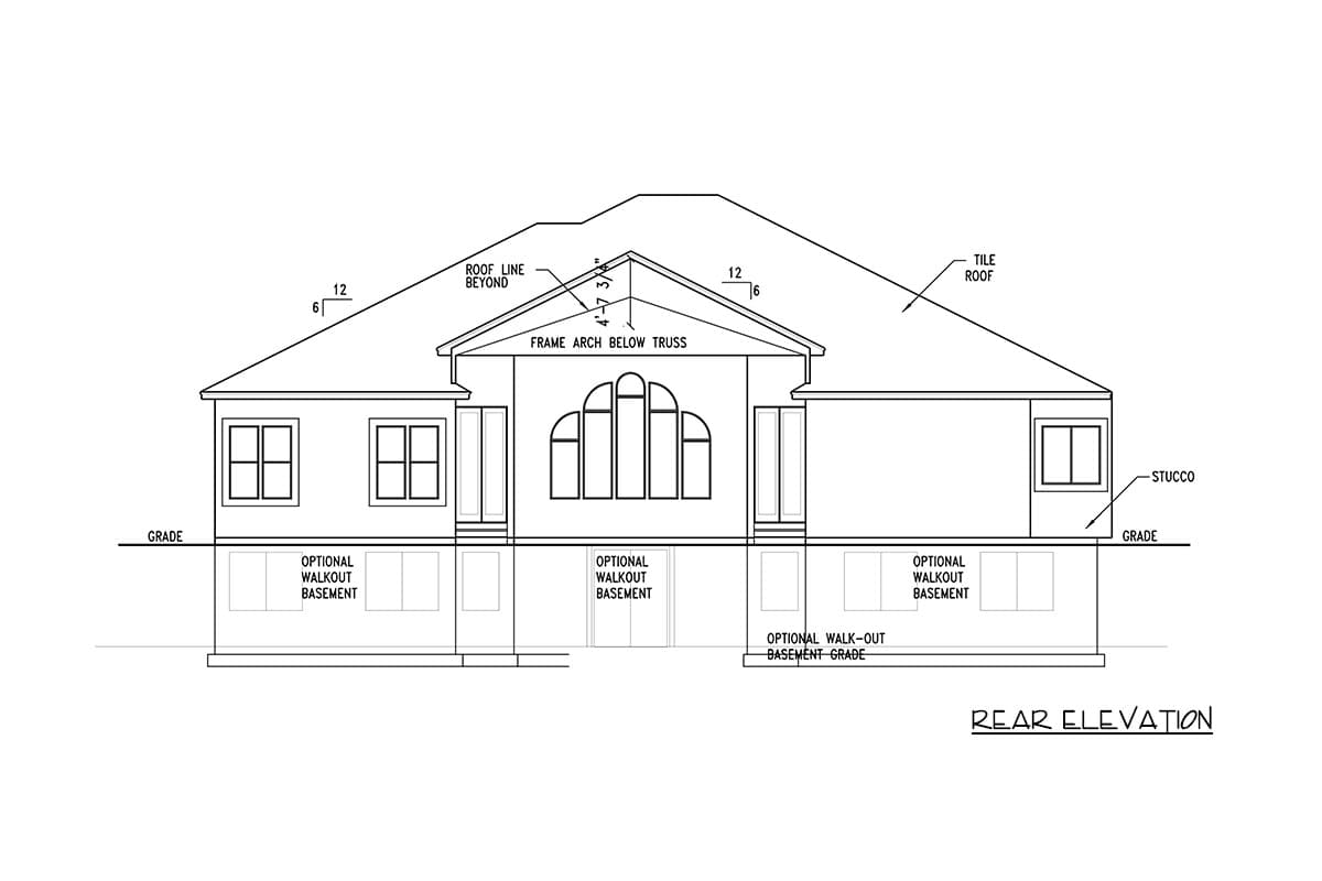 Plan 849173PGE: Elegant European Style House Plan with Three Bedrooms and Three-Car Garage - Image #5 - European, French Country, Traditional