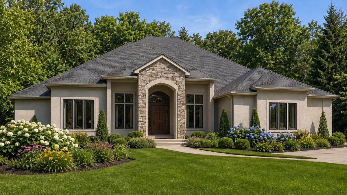 Plan 849173PGE: Elegant European Style House Plan with Three Bedrooms and Three-Car Garage - Image #2 - European, French Country, Traditional