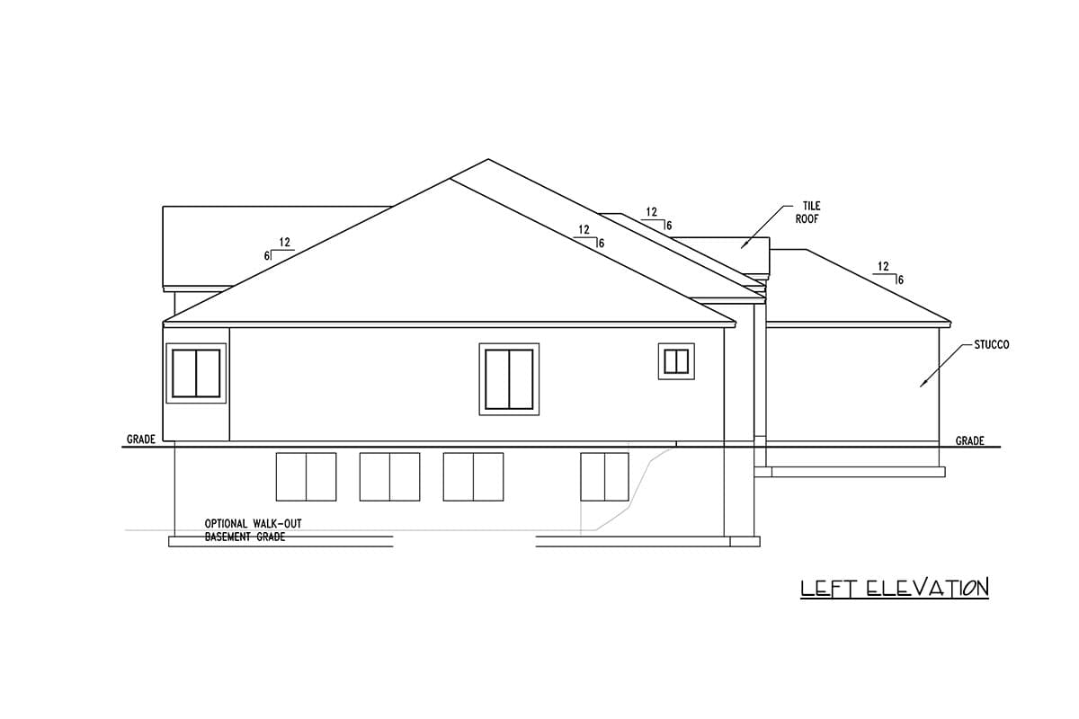 Plan 849173PGE: Elegant European Style House Plan with Three Bedrooms and Three-Car Garage - Image #4 - European, French Country, Traditional