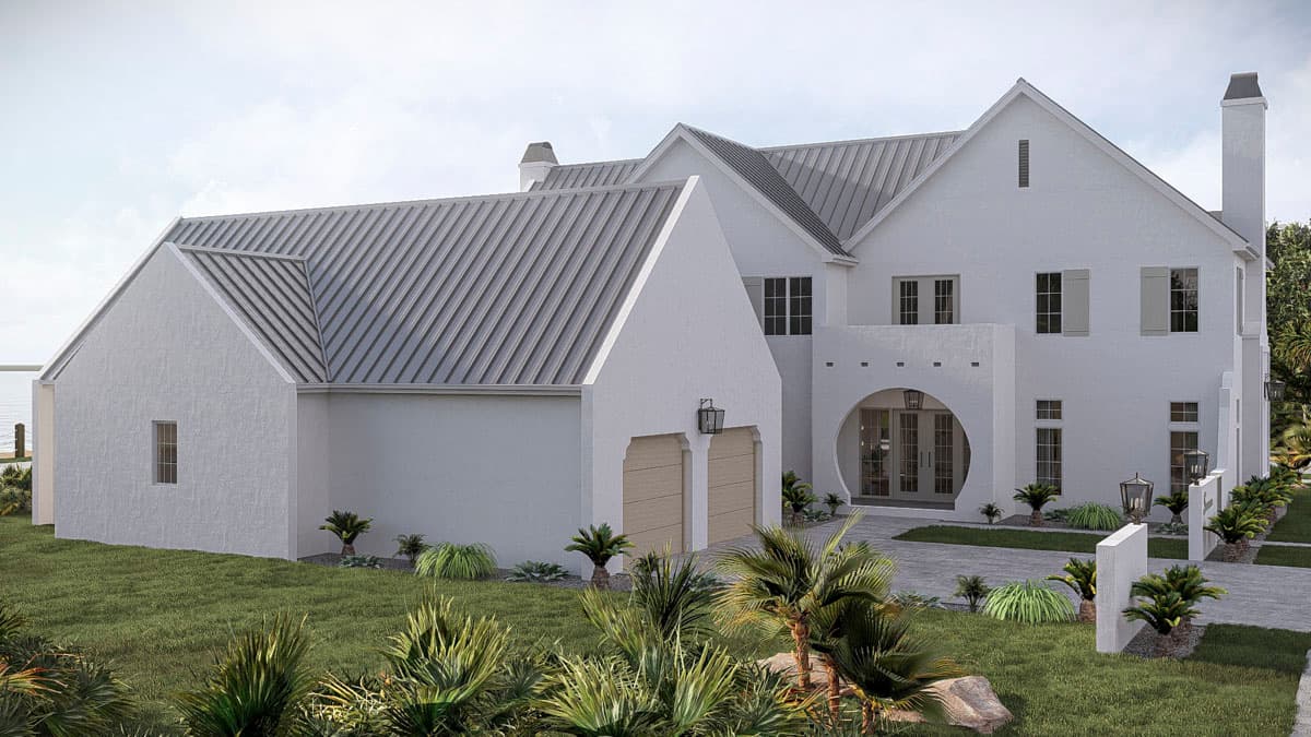 Plan 623673DJ: Coastal Contemporary House Plan with Four Bedrooms and Two-Story Great Room - Image #5 - Coastal Contemporary, Contemporary, Florida-Style