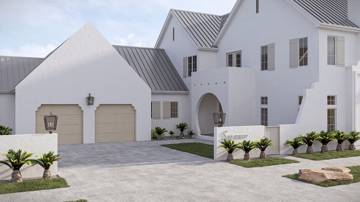 Plan 623673DJ: Coastal Contemporary House Plan with Four Bedrooms and Two-Story Great Room - Image #4 - Coastal Contemporary, Contemporary, Florida-Style