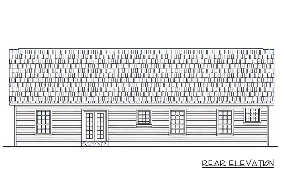 Plan 51403MM: Charming Three Bedroom Modern Farmhouse House Plan with Two Car Garage - Image #3 - Modern Farmhouse, Ranch, Traditional